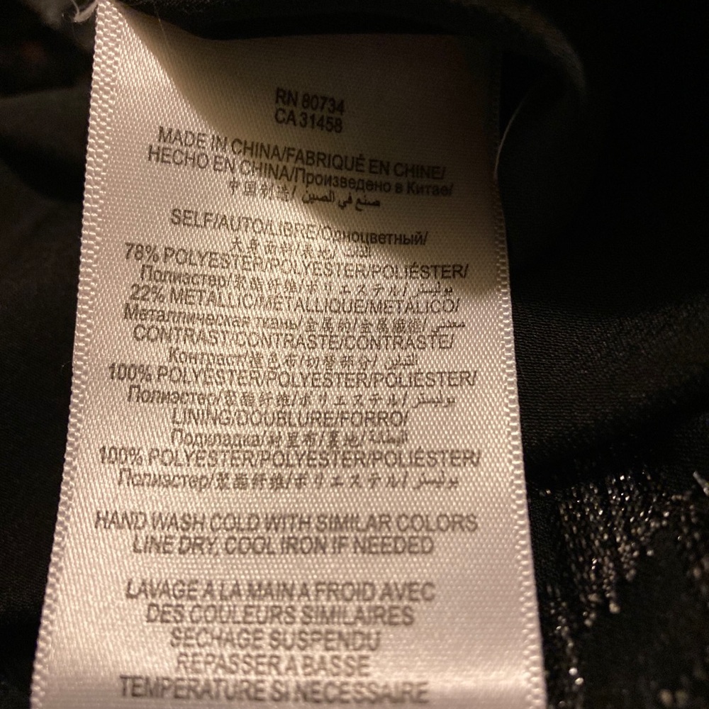 - Bcbgeneration Black Silver Metallic Crisscross … - image 7